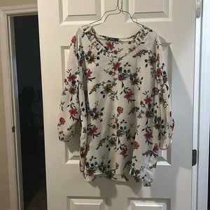 Floral plus size shirt